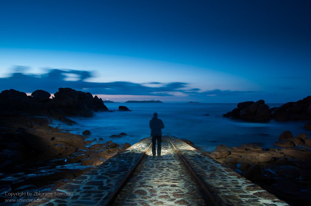 Lightpainting by Zbigniew Szendera, Bretagne FR.